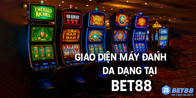 Giao diện máy đánh bạc đa dạng tại Bet88